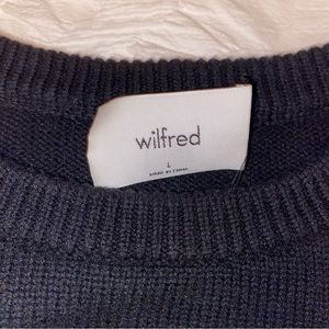 Aritzia Wilfred Black Sweater